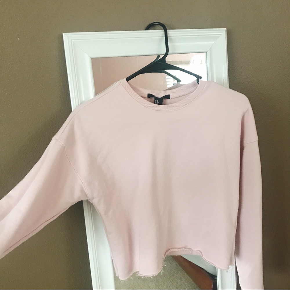 Dusty Pink Crop Sweater